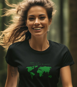 "Earth v1.0" - black unisex t-shirt