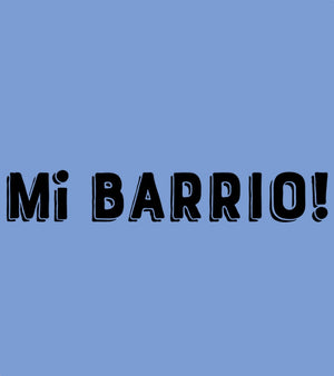 "Mi Barrio" - heather Columbia blue unisex t-shirt