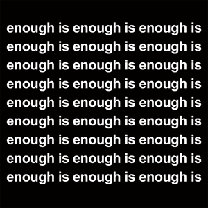 "Enough Is Enough" black unisex t-shirt